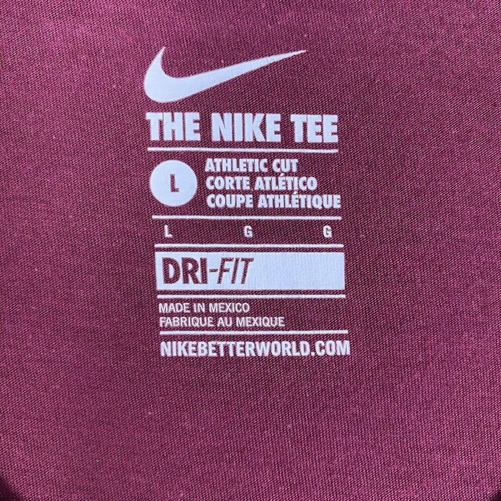 Nike Women's Florida State FSU T-Shirt Athletic Fit V-Neck Maroon Size Large - Picture 4 of 10